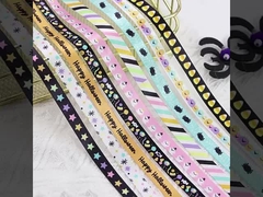 10 मिमी नया उत्पाद हेलोवीन दृश्य वातावरण कद्दू भूत मकड़ी कैंडी ट्रिक निर्माता रिबन वातावरण