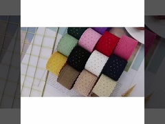 5 आकार कॉर्डवॉय फीता गर्म मुद्रांकन डॉट रिबन रिबन 38 मिमी धनुष DIY हस्तनिर्मित सामान कैंडी पैकेजिंग