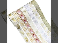 स्वर्ण क्रिसमस रिबन, क्रिसमस माला, क्रिसमस के पेड़, धनुष, सजावट, DIY उपहार पैकेजिंग,