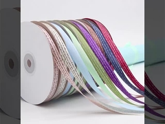 2 सेमी हरे रंग की रिबन उपहार बॉक्स पैकेजिंग फूल केक रिबन बेस्टविशेस गर्म मुद्रांकन उपहार रिबन