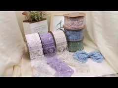 कोरियाई शैली उच्च अंत मछली आदमी फीता रिबन 7 सेमी बाल सहायक उपकरण उच्च अंत महसूस के साथ DIY रिबन अर्ध-फिन