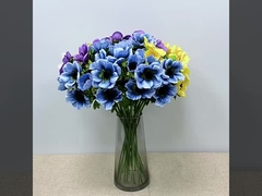 3 सूरजमुखी के फूलों का अनुकरण घर एकल शाखा चांदी के कमल के फूल शादी की सजावट अनुकरण