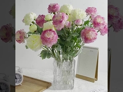 सिमुलेटेड हाई-एंड 3-हेड प्लश हजार पोज लोटस फूल, महासागर पेनी, सिमुलेटेड फूल, घर शादी