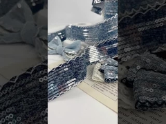 एफएस सीधे कट किनारे सेक्विन डेनिम स्ट्रैप 6C-JJ सेक्विन हुक किनारे सेक्विन डेनिम स्ट्रैप