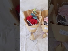 कृत्रिम गुलाब सिंगल बार साबुन गुलदस्ता, गांजा अनंत फूल, त्योहार उपहार सजावट