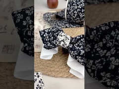 जापानी शैली का छोटा ताजा दो तरफा फूलों का रिबन