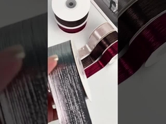 सोने और चांदी की धारीदार गर्म मुद्रांकन चमकदार सतह रिबन