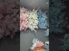 पत्तियों से भरा आकाश, सितारे से भरे हरे पौधे, अनुकरणीय फूल, मेपल के पत्ते, शादी की सजावट, शहद