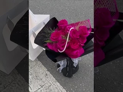 पहला प्यार ठोस रंग कागज रोल फूल गुलदस्ता लपेटने का कागज, जलरोधक फूल कला लपेटने का कागज