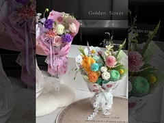 फूल उत्सव पत्ती बनावट फूल पैकेजिंग कागज