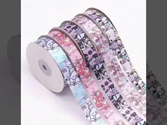 गुलाबी Sanrio कार्टून प्यारा पैटर्न रिबन DIY हस्तनिर्मित रिबन छात्र उपहार बॉक्स उपहार पैकेजिंग रिबन