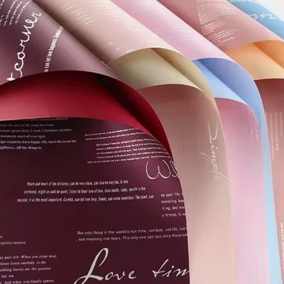 खरीदें जलरोधक गुलदस्ता कागज पारदर्शी लपेटने फूल लपेटने कागज ऑनलाइन निर्माण