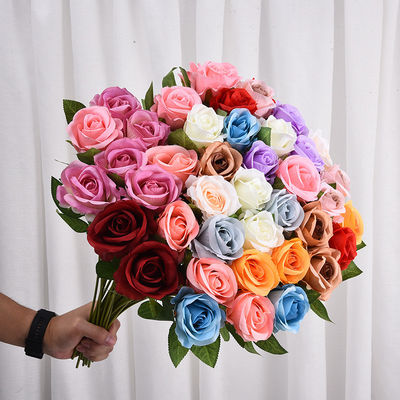 खरीदें शादी के घर के लिए हस्तनिर्मित नकली गुलाब वेलेंटाइन दिवस की सजावट ऑनलाइन निर्माण