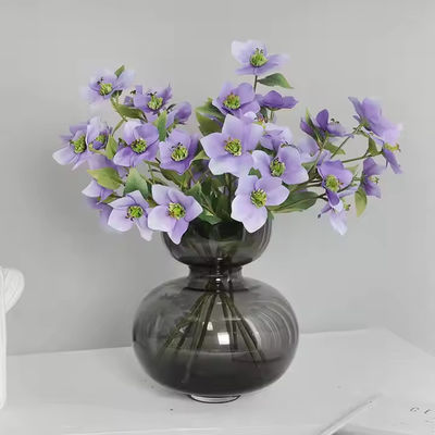 अच्छी कीमत थोक 5 सिर डोडर फूल कृत्रिम हेलेबोरे फूल घर की सजावट के लिए ऑनलाइन