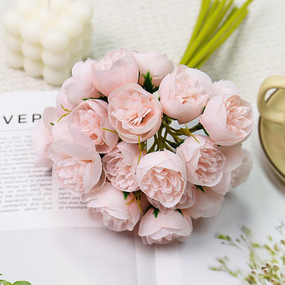 अच्छी कीमत 27 कृत्रिम कमल के फूल, शादी के हॉल के लिए हाथ से रखे हुए गुलदस्ते, ताजा और सरल घर सजावट फोटोग्राफी सामान ऑनलाइन
