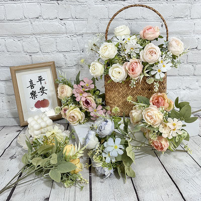 अच्छी कीमत नकली फूल बंडल पियोनी फूल निर्माता प्रत्यक्ष बिक्री नकली फूल घर की सजावट हस्तनिर्मित रेशम फूल ऑनलाइन