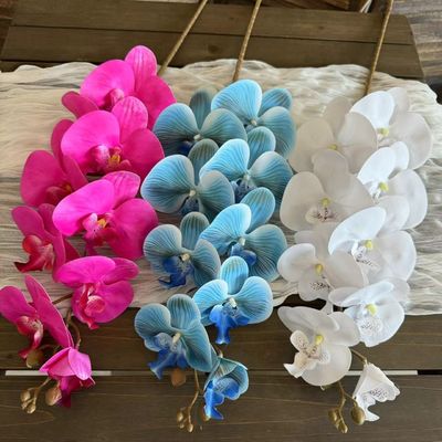 खरीदें फालेनोप्सिस कृत्रिम फूल उच्च अंत स्पर्श के साथ, शादी और घर की सजावट के लिए कृत्रिम फूल, सीमा पार विदेशी व्यापार थोक ऑनलाइन निर्माण