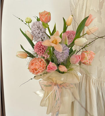 खरीदें देवी महोत्सव गुलाबी बैंगनी हरी श्रृंखला फूल गुलदस्ता के लिए रिबन बंधन बेकिंग DIY उपहार सामग्री बहु सामग्री 25m ऑनलाइन निर्माण