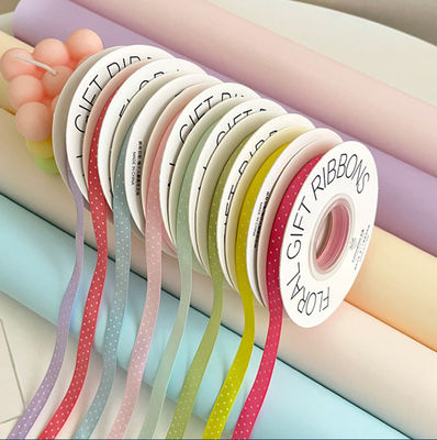 खरीदें पॉलिका डॉट रिबन 1 सेमी/18 मीटर हस्तनिर्मित DIY पैकेजिंग के लिए एकदम सही ऑनलाइन निर्माण