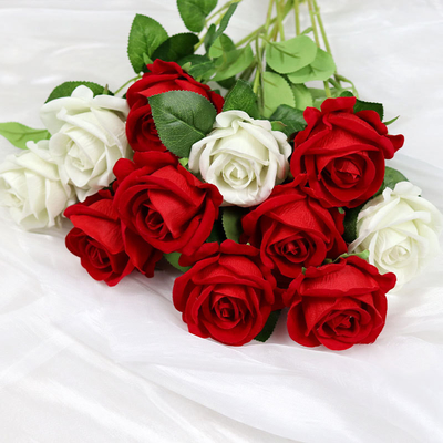 खरीदें Valentine's Day New Swan Velvet Fabric Flower Packaging Paper ऑनलाइन निर्माण