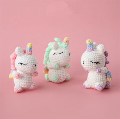 खरीदें नई Amigurumi हस्तनिर्मित प्लश खिलौने Crochet गुड़िया उपहार सजावट भरवां जानवर लड़कों के लिए युनिकॉर्न लड़कियों ऑनलाइन निर्माण