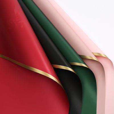 खरीदें गोल्डन बॉर्डर फ्लावर पैकिंग पेपर 58cm * 58cm वाटर रेसिस्टेंट रैपिंग पेपर ऑनलाइन निर्माण