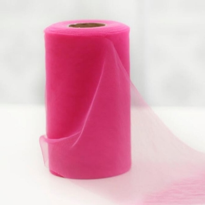 खरीदें स्टाम्प पैटर्न सादा पॉलिएस्टर सॉफ्ट ट्यूल रोल 100 गज Organza सामग्री online manufacture