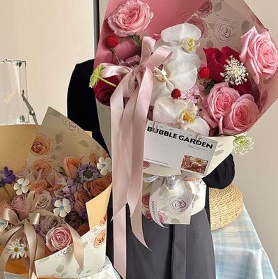 अच्छी कीमत मातृ दिवस शाश्वत रात स्टाररी नदी फूल लपेटने का कागज, गाढ़ा गुलाब गुलदस्ता लपेटने का कागज, फूल कागज, फूल कला, फूल की दुकान हस्तनिर्मित सामग्री ऑनलाइन