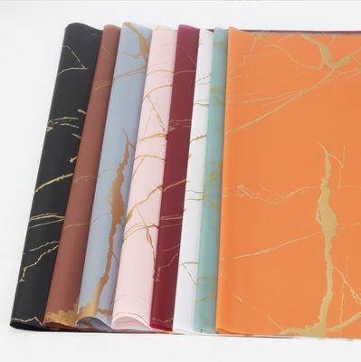 अच्छी कीमत ताज़े फूलों के लिए जलरोधक हंसुनोसा गोल्डन मार्बल गुलदस्ता पैकिंग पेपर, फूलवाला रैपिंग शिपिंग समय 30-45 दिन ऑनलाइन