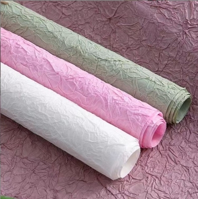 अच्छी कीमत DIY कई रंगों में प्लीटेड फ्लावर रैपिंग पेपर हस्तनिर्मित स्टोन टेक्सचर इनर लाइनिंग पेपर वेलेंटाइन डे के लिए बिल्कुल सही ऑनलाइन