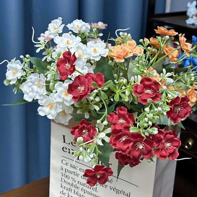 अच्छी कीमत नकली फूल मोती Chrysanthemum बंडल छोटी डेज़ी शादी घर सजावट सीमा पार नकली फूल सजावट थोक व्यवस्था ऑनलाइन