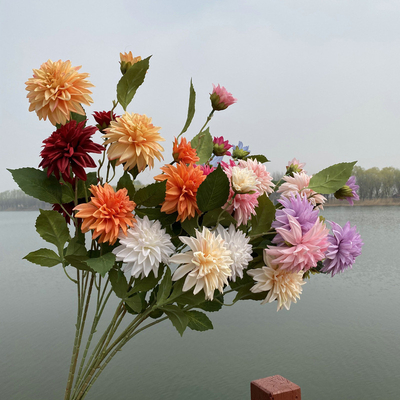सिमुलेटेड शानदार फूल गुलदस्ता, नकली फूल, कृत्रिम फूल सजावट, शादी के फूल व्यवस्था पौधे