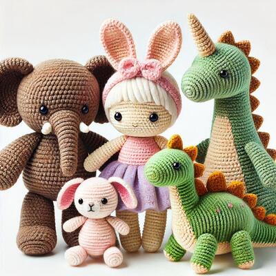 अच्छी कीमत थोक OEM प्यारा अनुकूलित हस्तनिर्मित भरवां पशु गुड़िया Crochet खिलौना बेबी उपहार ऑनलाइन