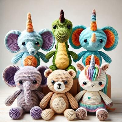 अच्छी कीमत थोक OEM प्यारा अनुकूलित हस्तनिर्मित भरवां पशु गुड़िया Crochet खिलौना बेबी उपहार ऑनलाइन